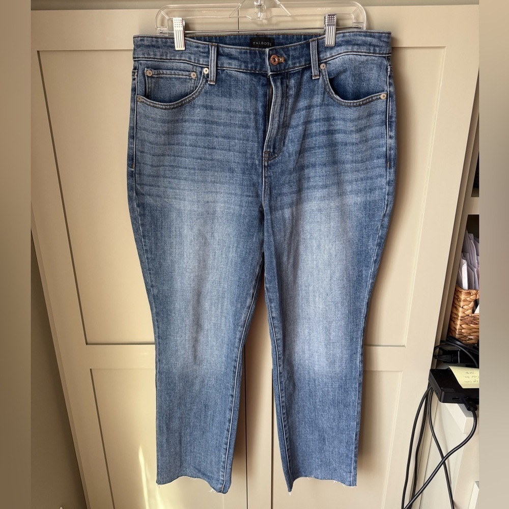 NWOT Talbots Modern Ankle  Blue Jeans SZ 14 (two available, see other listing) - Picture 11 of 14
